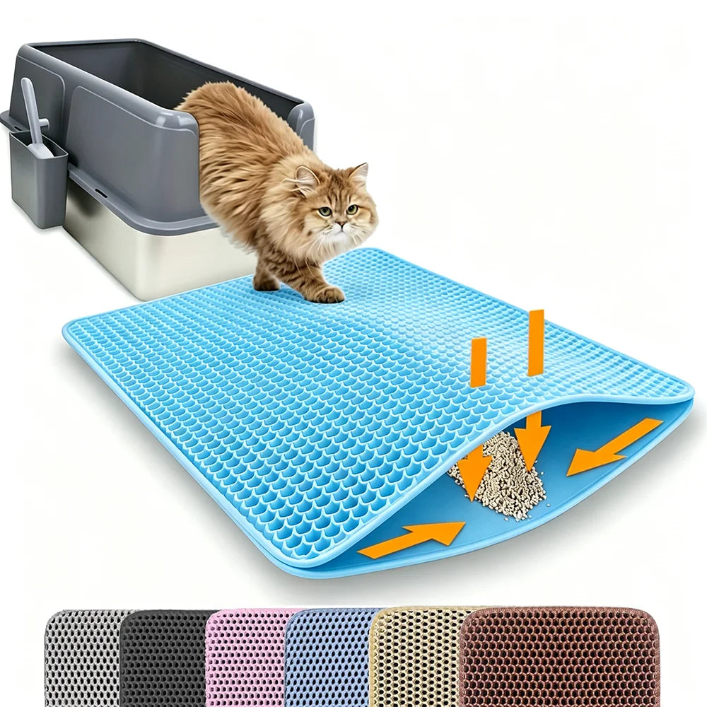 Cat Litter Mat – Double Layer Anti-Slip & Waterproof