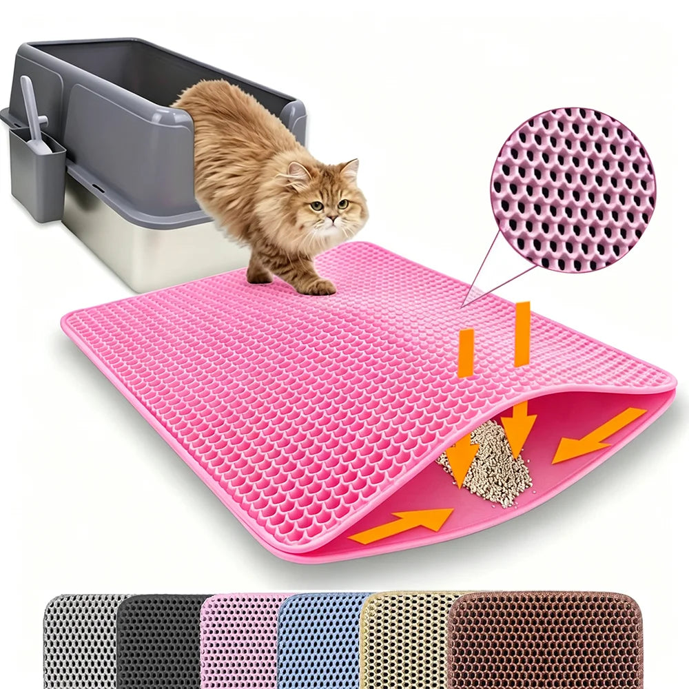 Cat Litter Mat – Double Layer Anti-Slip & Waterproof