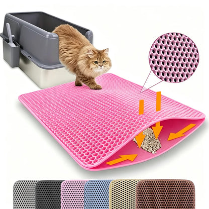 Cat Litter Mat – Double Layer Anti-Slip & Waterproof