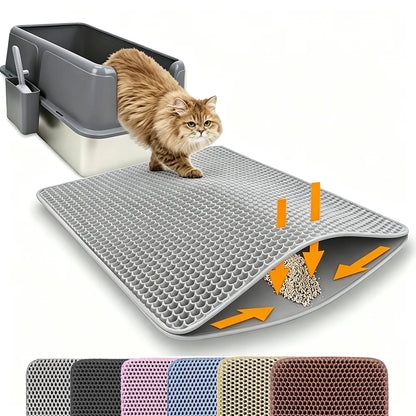Cat Litter Mat – Double Layer Anti-Slip & Waterproof